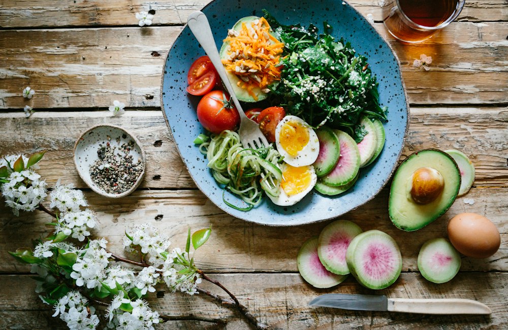 Colorful nourishing food
